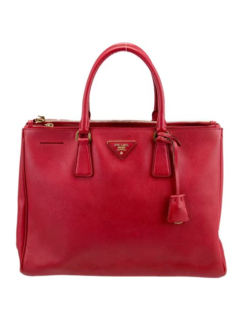 Prada Struzzo Medium Galleria Double Zip Tote 28258584